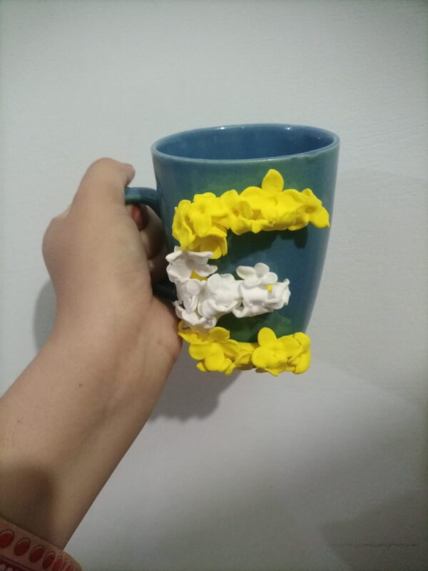 Handmade Clay Art on Mug - Image 3