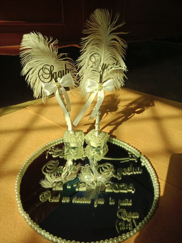 Pair of Nikkah Pen and a Nikkah Tray - Image 2