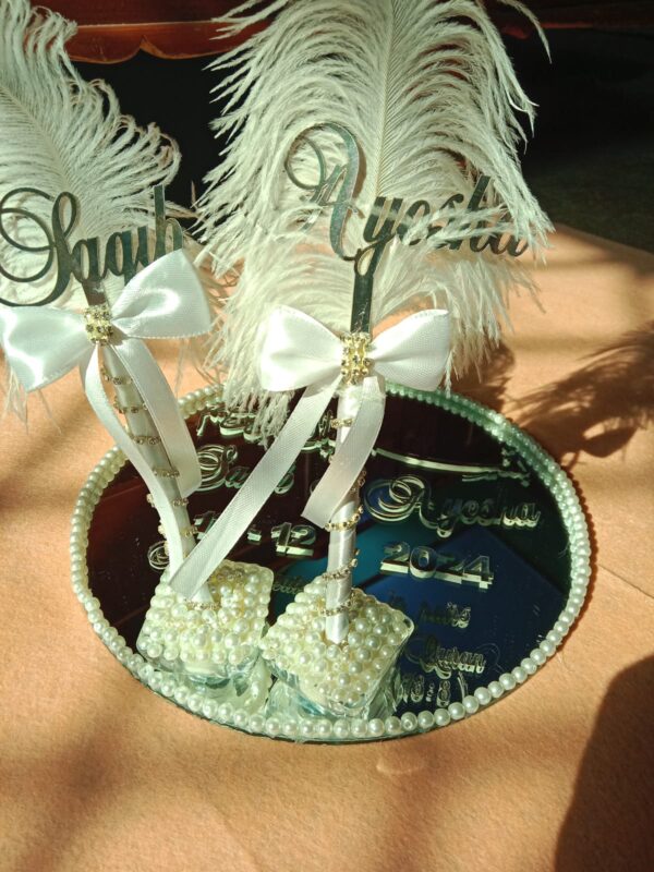 Pair of Nikkah Pen and a Nikkah Tray