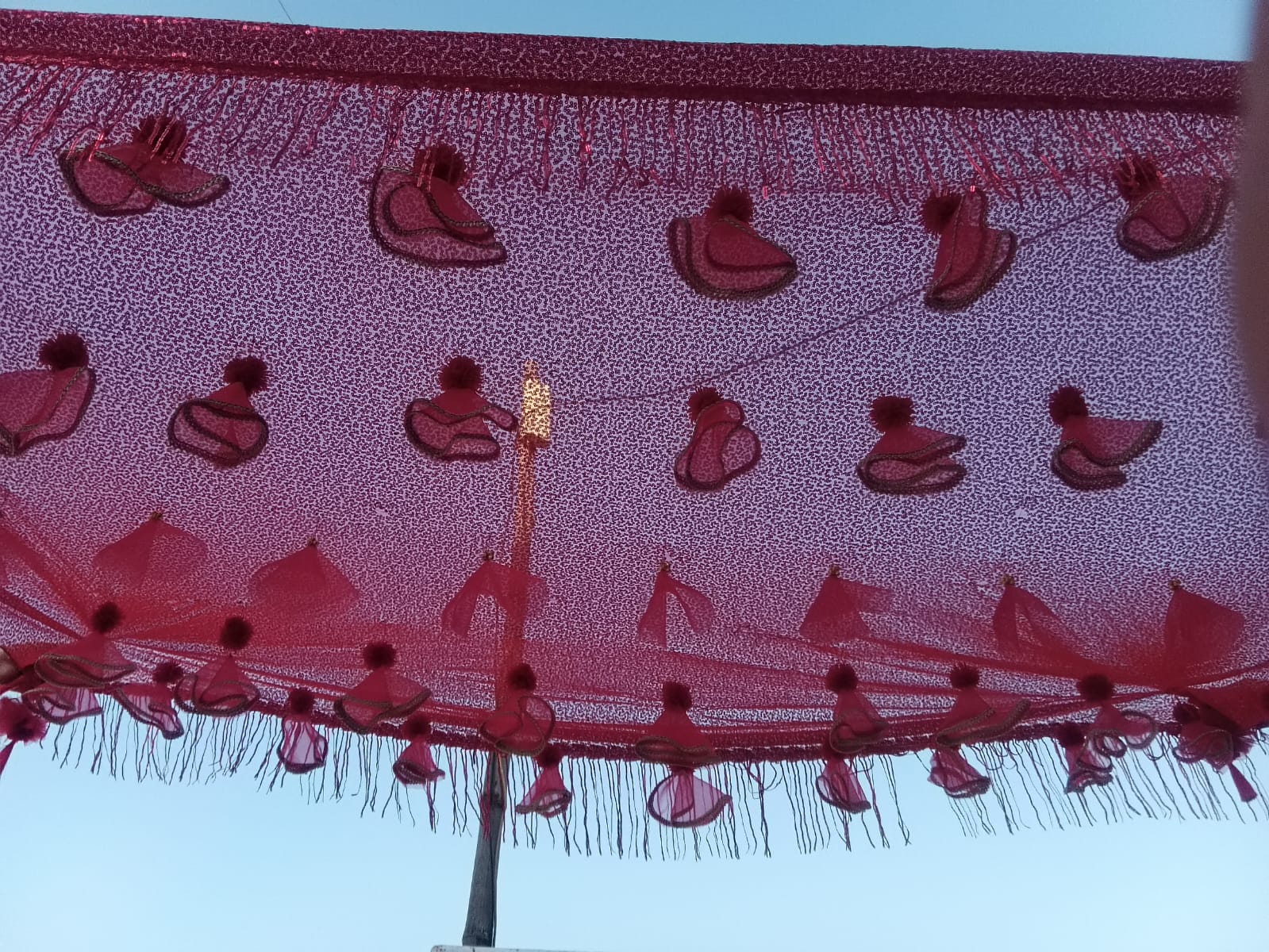 Royal Red Bridal Entry Dupatta